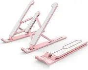 Daseeme Adjustable Laptop Tablet Stand Multi-Angle Laptop Holder Portable & Foldable Laptop Riser for 10-16'' laptops Hollow Design