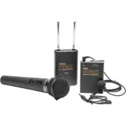 Pro 5D WLHM DC wireless lavalier + handheld mic for Canon EOS R 5DS 5DSR IV 1D