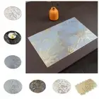 2PCS Waterproof Floral Coaster Colorful Table Mat Simple Dining Mat Home