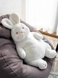 在飛比找松果購物優惠-可愛慵懶兔子沙發大兔子靠墊抱枕女生宿舍睡覺玩伴午睡抱枕 (8