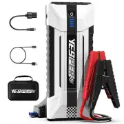 12V Jump Starter with LED Light, USB Ports, & Fast Charging