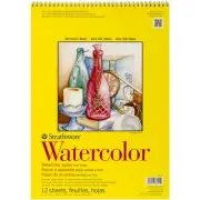 Strathmore Watercolor Spiral Paper Pad 11"X15"-12 Sheets 360110