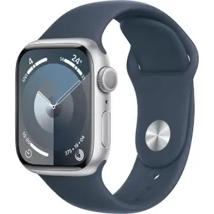 【Apple】S+ 級福利品 Apple Watch S9 GPS 41mm 鋁金屬錶殼搭配運動式錶帶(原廠保固中)