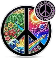 Original Peace Sign Challenge Coin - Hippie Peace and Love Chips Medallions - World Peace Sign Token 70s Party Decor Accessories - Cool Peace Sign Gifts for Women Men Kids Hippies Coworker