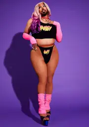 [Club Exx] Plus Here Kitty Kitty Tank & Panty Set