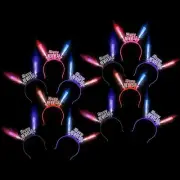 The Dreidel Company Happy New Years Light-Up Headband for Unisex Adults, New Yea