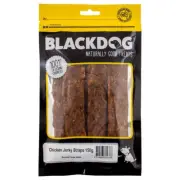 Blackdog Naturally Good 120g Pet/Dog Chicken Jerky Straps Healthy Food/Treats