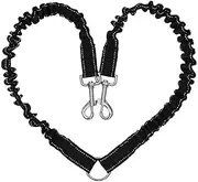 Double Dog Lead for Walking 2 Dogs No Tangle, Double Lead for 2 Dogs No Tangle, Dog Lead Splitter 2 Way for Small, Medium, Large Adjustable 19.6 to 31.4 Inches