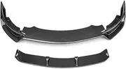 CARBON FIBER Front Bumper Lip Splitters Cup Flaps Cover, Compatible For Tesla Model Y 2021 2022 2023(X design suit)
