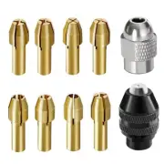 Simplify Your Projects with the Reliable 10PCS Brass Drill Chuck Set Today