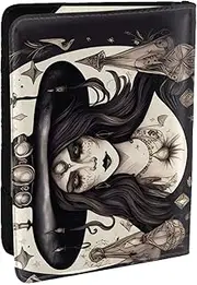 [JEJEA] Magic Witch Witchcraft Bohemian Print Travel Organizer Credit Cards Case Passport BookPassport Holder Cover Wallet forTraveling,, Black, One Size