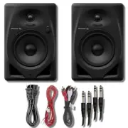 Pioneer DM-50D Active 5" Desktop Monitor and DJ Speakers (Black) with Cables