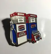 Ampol, Oil, Super Boron, Petrol Pump, Badge, Hat Pin, Lapel Pin, 2 clutch