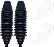 Carmoeignin Universal Silicone Rack and Pinion Steering Boot with Cable Ties,Fit Almost Any Vehicle,Stretchable,Tensile Resistance (Black)
