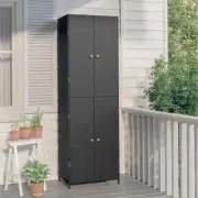 Outdoor Storage Cabinet Garden Patio Sheds Deck Tool Shelf Rack Tall Cupboard