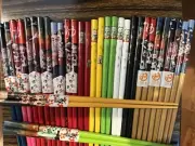 Japanese Lucky Cats--Maneki Neko--Welcome Cat--Chopsticks w/ Free Handmade Silk