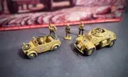 Airfix 1/76 Scale WWII German Recon Set BUILT and Pro-Painted