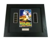 BACK TO THE FUTURE Film Cell Framed MICHAEL J FOX MOVIE MEMORABILIA GIFT