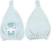 NULYLU High Performance Hair Dry Towel Soft Fleece Fabric Quick Dry Bath Towel Hat Sleep Hair Cap