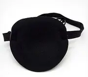 Eye Patch Single Eye Patch Pirate Eye Patch,Elastic Eye Patch Lazy Eye Patch,Adjustable Elastic Lazy Eye Patch Silk Pirate Eye Patch Mask Black Single Eye Mask with Adjustable Buckle for Adult and Kid