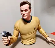 DIAMOND SELECT MONOGRAM CLASSIC TV STAR TREK CAPTAIN KIRK COIN BANK