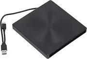 USB3.0 Optical Drive Enclosure, Detachable Type A Type C 5Gbps Drive Box, External DVD Drive Box for Laptop 9mm Serial ATA ODD