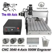 CNC 3040 4-Axis 500W Engraving Machine Cutting Router Engraver & USB CNC Cable
