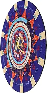 SUPVOX Zodiac Rubber Pendulum Mat for Divination Unique Witchcrafts Mat with Intricate Designs Metaphysical Practices Meditation Supplies for Astrological Readings