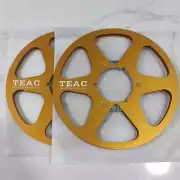 One Pair Gold 10.5'' Aluminium tape reel for Revox Reel To Reel tape recorder.
