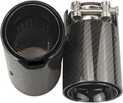 1PCS Carbon fiber Exhaust Tip Compatible For F87 M2 F80 M3 F82 F83 M4 Carbon exhaust tip car accessories(66MM IN-93MM OUT)