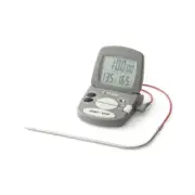 Taylor 1470N White Instant Read Digital Probe Thermometer with Alarm & Timer