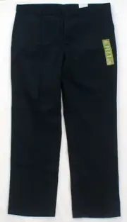 Dickies Dark Blue Flat Front Slim Fit Straight Leg Flex Pants Men's NWT
