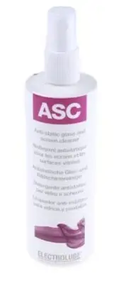 Electrolube ANTI-STATIC GLASS & SCREEN CLEANER SPRAY 250ml Alcohol Free, Clear