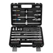 All-in-1 Combo 1/4"-3/8"-1/2" Dr. Socket Accessories Set: Extention Convertor
