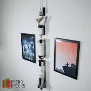 Wall Mount Display for Lego 21309 Saturn V Space Rocket Nasa 92176 Gecko bricks