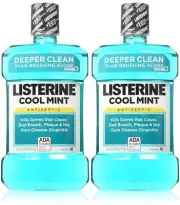 Listerine Antiseptic Cool Mint Mouthwash, 1.5 L, 50.72 oz (Pack of 2)
