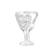 Silver Wine Glass Charm Bead