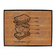 Fishing Blt Sandwich - Funny Novelty Doormat Man Cave Floor mat