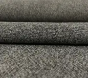 1.625 yd Kvadrat Melange Nap 171 Dark Gray & Beige Woven Wool Upholstery Fabric