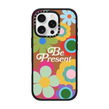 iPhone 16 Pro Impact Case MagSafe Compatible Be Present by Quotes by Christie