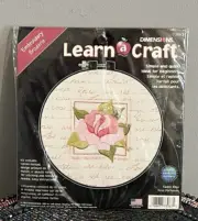 Dimensions- Learn A Craft Crewel Embroidery Kit #73063 Sweet Rose