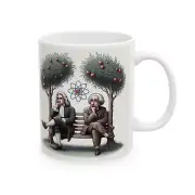 Funny Mug Albert Einstein Isaac Newton Mug Tea Coffee Cup Unique Art Mug Gift