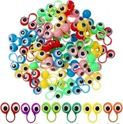 BOBOZHONG Finger Toy, Pack of 30 Eyeball Finger Puppet Rings, Finger Puppet Educational for Children, Party Favour Toy, Party Gift Have Play for Children (5 Colours)