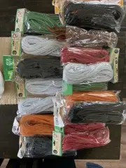 Lot Of 17 Plus Packages Of Crafter's Deco Mesh Flex Tubing 12 yds 16 Unopened