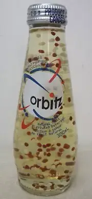 1990's Orbitz Sealed Bottle. Pineapple Banana Cherry Coconut. Lava Lamp Shape
