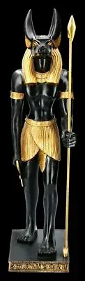 Anubis Standing Black and Gold Statue, Great Details 21cm V. IMPRESSIVE