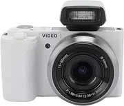 5K Touch Screen Camera, 64MP Vlogging Camera 18X Zoom, Hybrid Focus for Photography, White Balance Control, WiFi Control, 3.2 Inch Display, 2 Batteries (White)