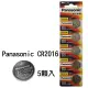 【Panasonic 國際牌】3V 鈕扣型鋰電池 CR2016(5顆入)