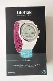 LifeTrak Brite R450 Life Fitness Tracker White Watch Bluetooth