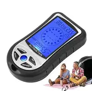 Digital Altimeter,8 in 1 Handheld Barometer Temperature Gauge Compass - Portable Meter Device for Hiking Mountaineering, Time Clock with Backlight